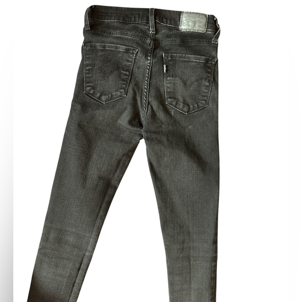 Levis Black stretchy skinny high waisted Jeans 25